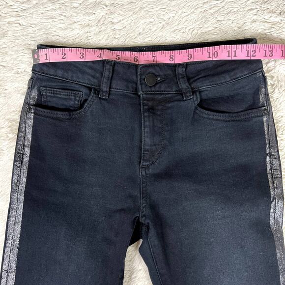 DL1961 Premium Denim Florence Crop Mid Rise Skinny Leg Denim Jean in Otis 24 - Picture 8 of 10